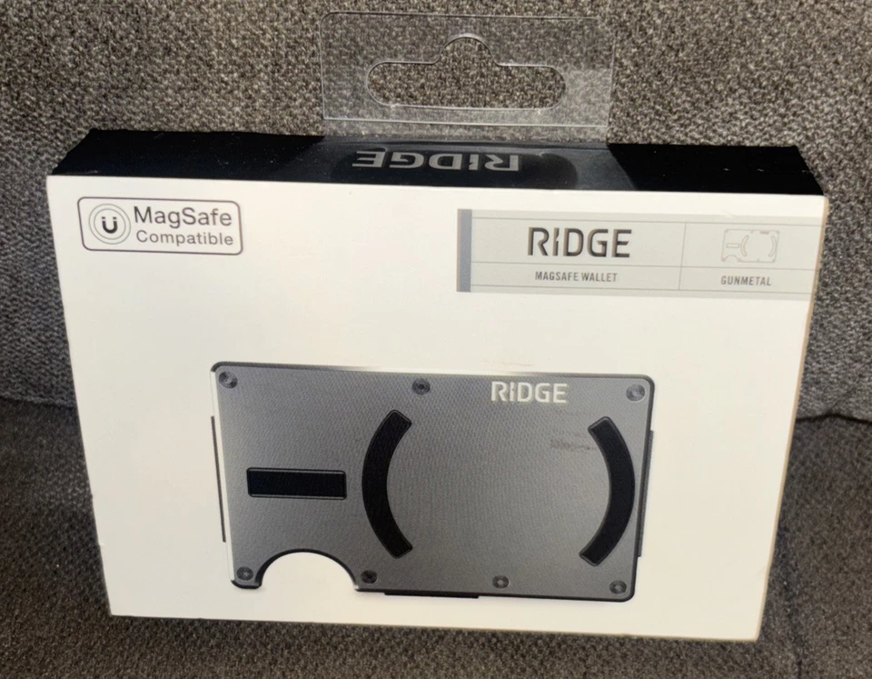 Ridge Aluminum Gunmetal Gray Money Belt AUWAI249103 RFID Blocking Cell Wallet