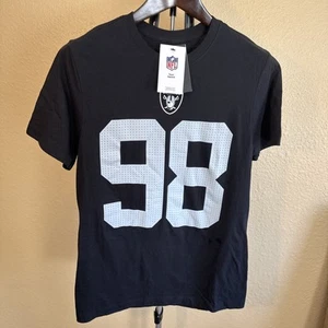 NWT Men's Small Nike Tee NFL Las Vegas Raiders Maxx Crosby #98 T-Shirt Jersey - Picture 1 of 5