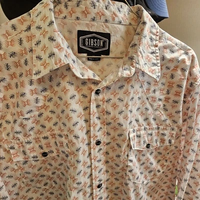 Camisa Gibson Western Para Hombre Manga Larga Con Botones XL Informal Otoño Clásica Foto 1 de 4