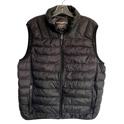 Hawke Co Sport Vest Men Sz Large Black Packable Down Filled Puffer Vest Gradient - Image 1 of 4