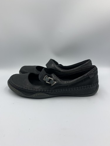 Scarpe da passeggio TIMBERLAND donna Mary Jane in pelle nera taglia 8 Medium 42685M