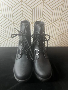 Sorel Botas Juveniles 1 Joan Of Arctic Cuña II Botín 187631240 Cuero Negro - Imagen 1 de 7