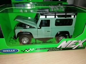 Welly 1/24 Land Rover Defender mint green 22498SP-W - Imagen 1 de 1