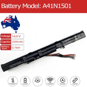 Laptop Battery for Asus N552VW-XO048T N552VW-FI058T N552VW-FI061T N552VW-FY094T - Picture 1 of 6