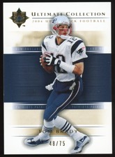 2004 Upper Deck Ultimate Collection Tom Brady #39 Gold Parallel #/75