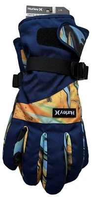 Hurley Men's Quad Pro Snow Glove size L/XL Blue Orange New - Image 1 of 4