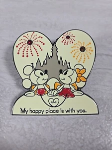 Disney Pin Mickey Minnie Mouse Castle My Happy Place Is With You Disney Parks - Picture 1 of 2
