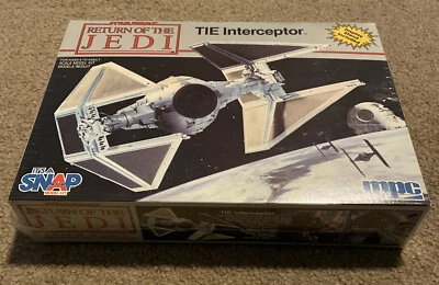 NEW MPC 8931 Star Wars Return of The Jedi Tie Interceptor Snap Model Kit ‘90 B50 - Image 1 of 4