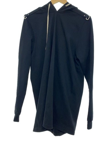 Felpa con cappuccio Rick Owens M cotone nero RU19F4285 BAEC1 usata