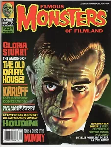FAMOUS MONSTERS OF FILMLAND #214 1996 KARLOFF Mummy HOUDINI Old Dark House MORE! - Picture 1 of 2