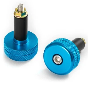 2x Gegengewichte Stabilisatoren Lenker Hanteln Motorrad Roller 13mm blau - Bild 1 von 2