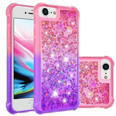 Funda protectora de pantalla TPU líquida de arena movediza a prueba de golpes para iPhone 16E 15 14 13 Foto 1 de 4