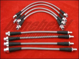 Techna-Fit Stainless Steel Braided Brake Lines 1990-1994 Mitsubishi Eclipse AWD - Bild 1 von 5