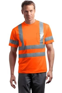 CornerStone CS408 Men's ANSI Short Sleeve Snag Resistant Reflective T-Shirt - Picture 1 of 3