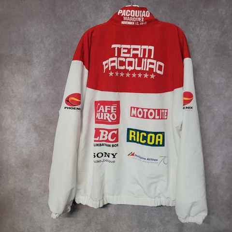 Manny Pacquiao vs Marquez 3 Sponsor Walk out Track Jacket Mens 2XL Philippines Cover