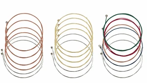 6 pz/Set corde per chitarra ricambio acciaio colorato per chitarra acustica elettrica - Foto 1 di 25