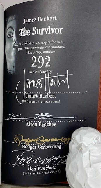 The Survivor by James Herbert SIGNED LIMITED EDITION 292 of 300 CENTIPEDE PRESS - Image 1 of 4