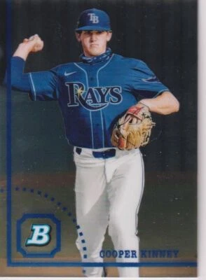 2022 Bowman Heritage #BHPC-80 Cooper Kinney Chrome Prospects - Image 1 of 2