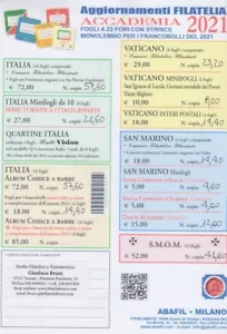 Actualizaciones Academia Abafil Minifolios De 10 Italia Reanuda 2021 - Imagen 1 de 1