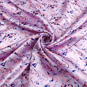 1yard X 148cm Geometric Satin Material Soft Charmeuse Lining Scarf DIY Fabric - Picture 1 of 12
