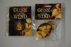 GONE WITH THE WIND MUSICAL BADGE & KEYCHAIN NEW OFFICIAL GWTW RARE SHOW MERCH  - Picture 1 of 8