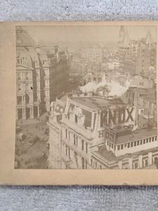 Stereoview New York vom Broadway Knox Gebäude Kilburn Brothers Stereograph - Bild 1 von 3
