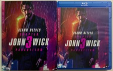 JOHN WICK CHAPTER 3 PARABELLUM BLU RAY DVD 2 DISC SET + SLIPCOVER SLEEVE BUY IT