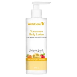 WishCare Sunscreen Body Lotion For All Skin Type with SPF 50 PA+++ | 200ml - Picture 1 of 5
