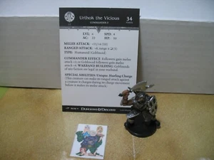 =Dungeons and Dragons D&D DRAGONEYE Urthok the Vicious 39/60 con tarjeta= - Imagen 1 de 1