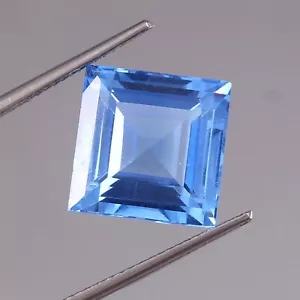 11.10 CT Natürlich Makellos London Blau Topas Prinzessin Lose Schliff Edelstein - Bild 1 von 4