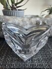 vintage art glass lead crystal Mikasa Candy Dish/candle Holder