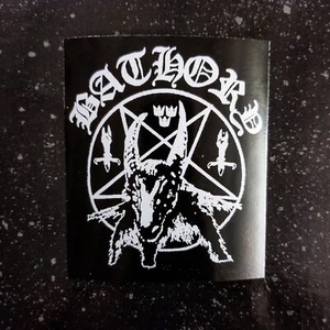 Calcomanía adhesiva de vinilo impermeable Bathory Logo 4 x 3" [💪 Durabilidad HQ] Metal Punk - Imagen 1 de 5