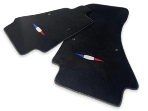 Fußmatten Für BUGATTI CHIRON 2016-2022 Schwarz Teppiche Set AutoWin FR Edition - Bild 1 von 12