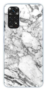 Coque en silicone imprimée compatible Xiaomi Redmi Note 11 4G Marbre Blanc - Picture 1 of 3