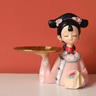Chinese Palace Girl Figurine Modern Decorative Resin Collectible Sculpture