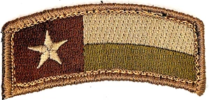 🔥Texas State Flag Rocker Rocker Tab Tactical Hook Embroidered Patch Multi Cam E - Picture 1 of 15