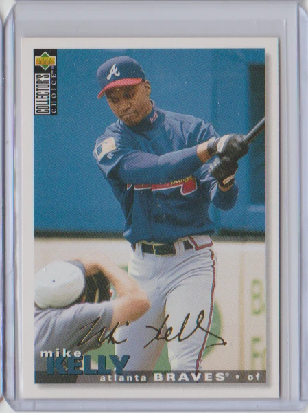 1995 Collector's Choice Gold Signature Parallel #157 Mike Kelly Atlanta Braves - Image 1 of 1