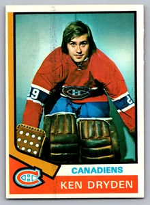 1974-75 TOPPS #155 KEN DRYDEN CANADIENS - Picture 1 of 3