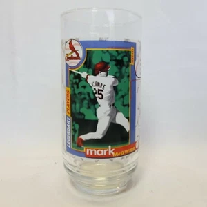 1998 McDonald's Drinking GLASS Mark McGwire ST. LOUIS CARDINALS Coca Cola - Picture 1 of 4