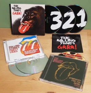 Rolling Stones CD Bundle: GRRR 3-CD / forty licks 2-CD / Sympathy Devil Remix CD - Picture 1 of 2