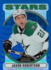 2021-22 OPC O-Pee-Chee Platinum Retro BLUE RAINBOW #R-37 - JASON ROBERTSON /199