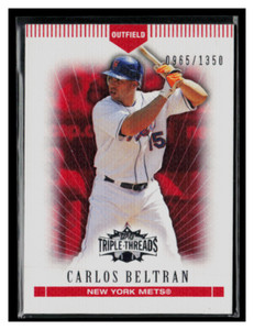 2007 Topps Triple Threads #30 Carlos Beltran /1350