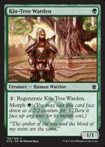Kin-Tree Warden x1 - Khans of Tarkir  C Lightly Played Regular MTG Single Card