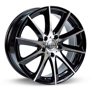 15 Inch Black Alloy Wheel Rim for Chevrolet Prizm, RTX 81338 15x6.5 4x100 4Lug - Picture 1 of 2