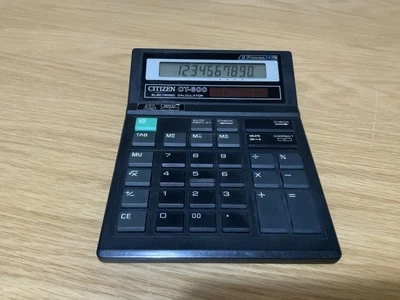 Vintage Citizen CT-600 CT600 10 Digit Solar Panel & Battery Retro Calculator - Image 1 of 3