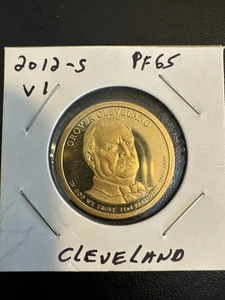 2012 S Proof Grover Cleveland Presidential Dollar Coin (Variety 2nd term) - Picture 1 of 4