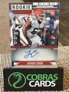 2024 Contenders Optic - Boleto de novato automático Javion Cohen #205 (AU, RC) Browns - Imagen 1 de 2