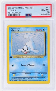 1999 Pokemon Base Set French Otaria 1st Edition #41 PSA 10 - Picture 1 of 2
