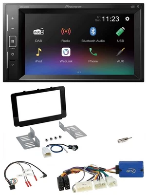 Pioneer DAB Lenkrad 2DIN Bluetooth USB Autoradio für Toyota Hilux 2016-2020 - Bild 1 von 4