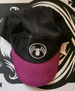 VENOM Marvel x Culture Fly HAT Black With Purple Bill CAP 5 Panel Snapback YOUTH - Picture 1 of 4